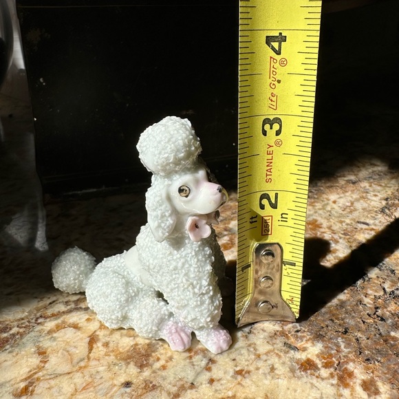 Pair of ceramic porcelain poodle dogs vintage 1960 good condition - Picture 9 of 9